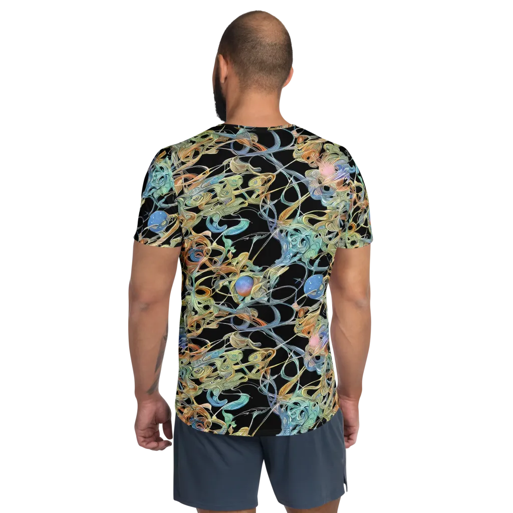 Infinite Mist on Men's Athletic T-Shirt — Back