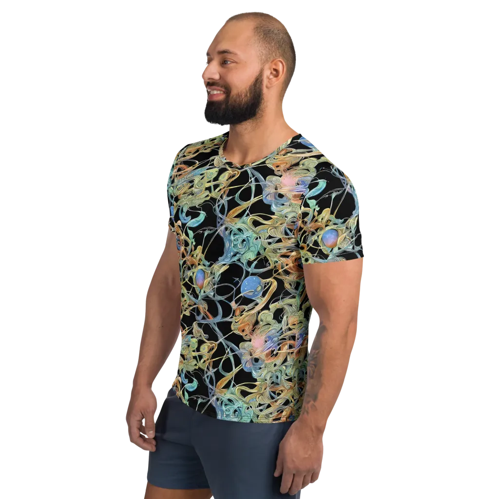 Infinite Mist on Men's Athletic T-Shirt — Left