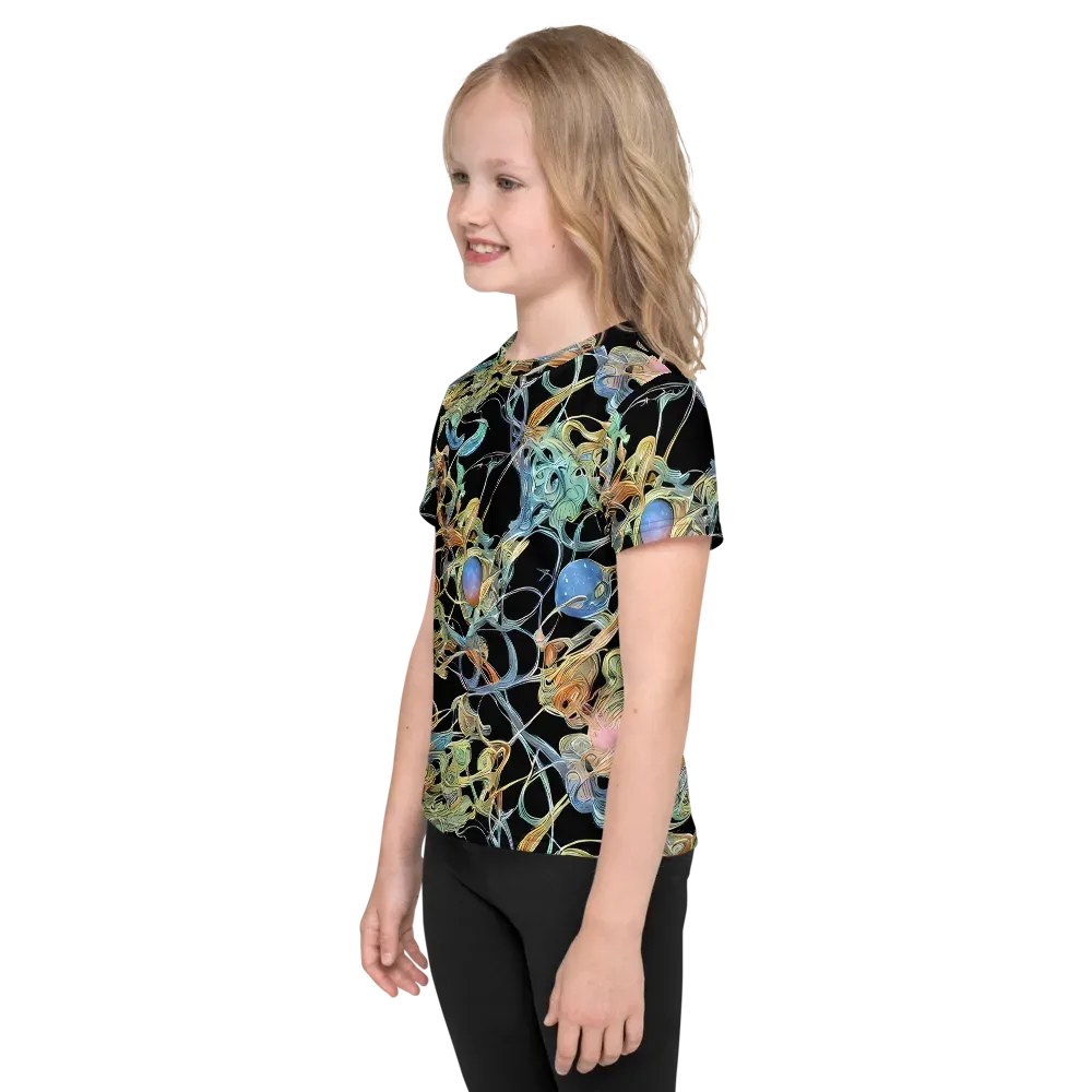Infinite Mist on Kids Crew Neck T-Shirt — Left