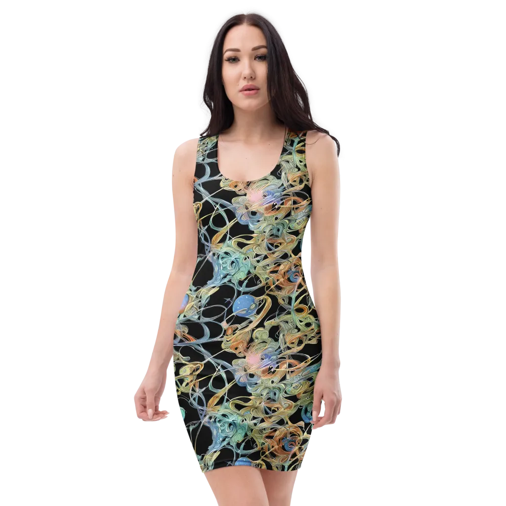 Infinite Mist on Bodycon Dress — Front