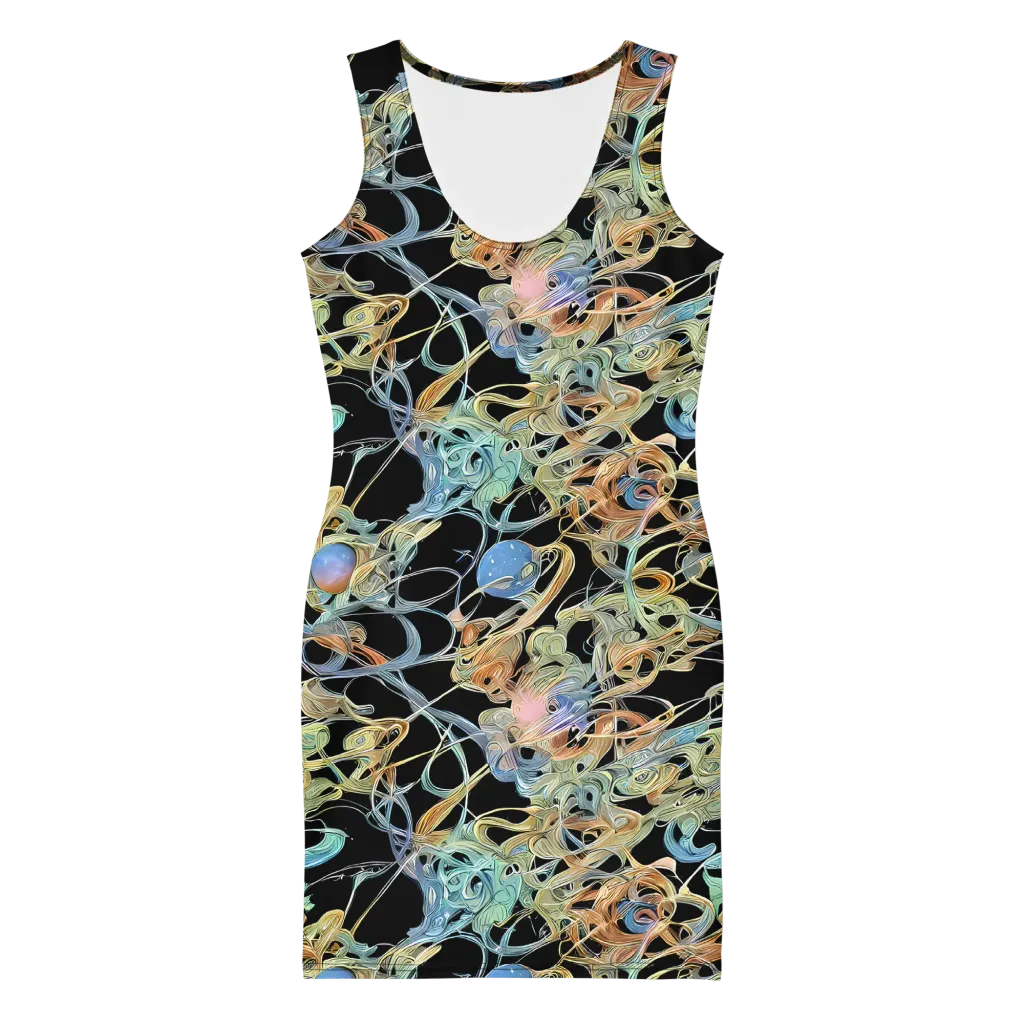 Infinite Mist on Bodycon Dress — Front