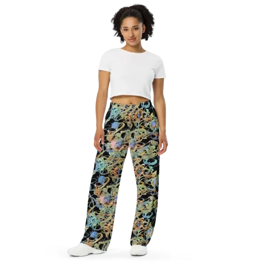 Infinite Mist on a Wide-Leg Pants