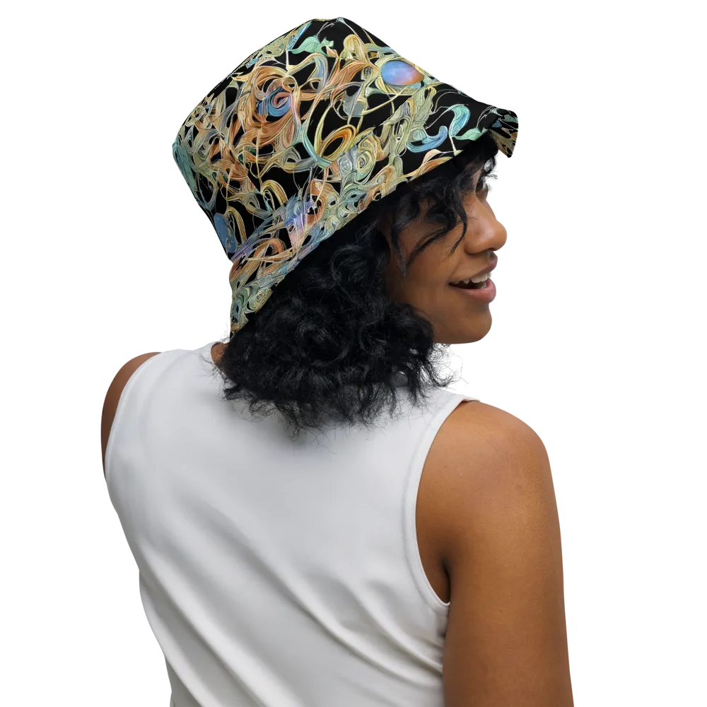 Infinite Mist on Reversible Bucket Hat — Right Outside