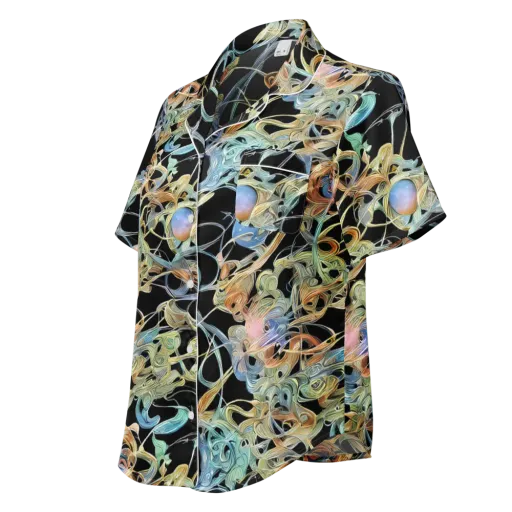 Infinite Mist on a Women's Short Sleeve Pajama Top