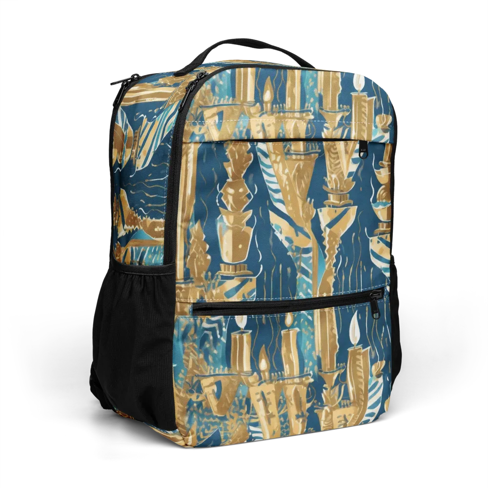 Gilded Flame on Utility Backpack — Right Front