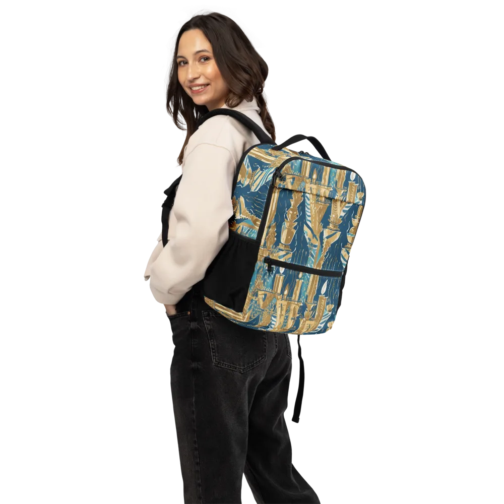 Gilded Flame on Utility Backpack — Back