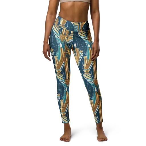 Gilded Flame on a Yoga Leggings