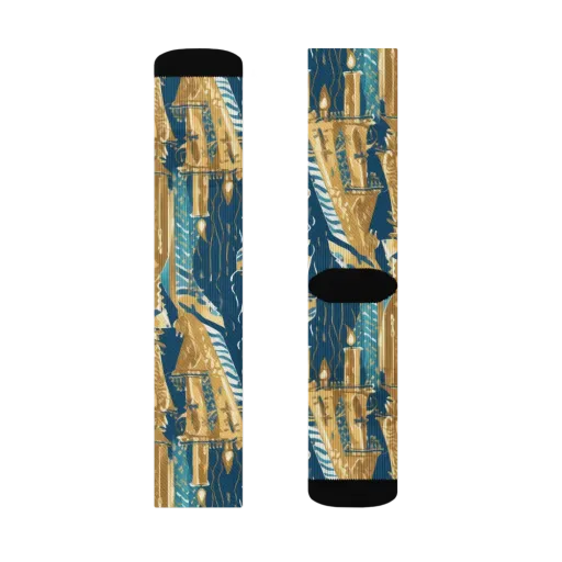 Gilded Flame on a Socks