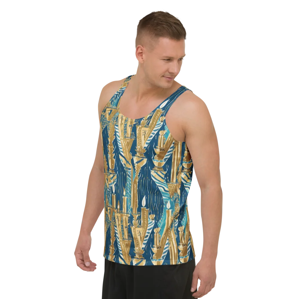 Gilded Flame on Men's Tank Top — Left Front