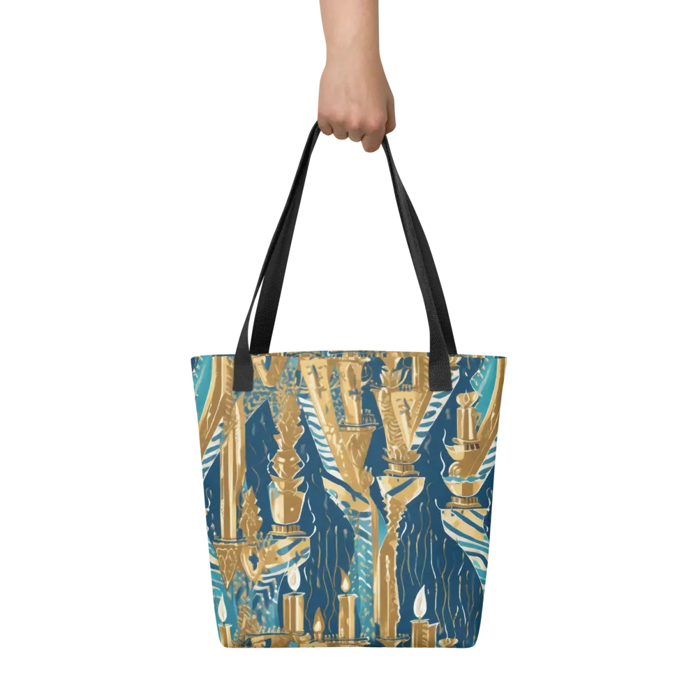 Gilded Flame on Tote Bag — Front