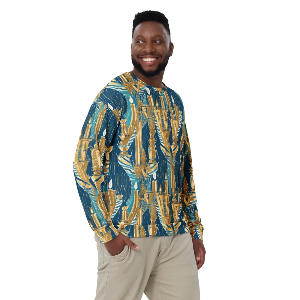 Gilded Flame on Sweatshirt — Front