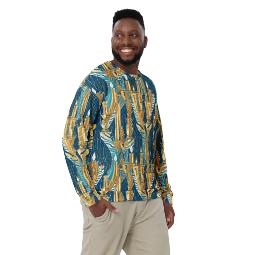 Gilded Flame on a Sweatshirt