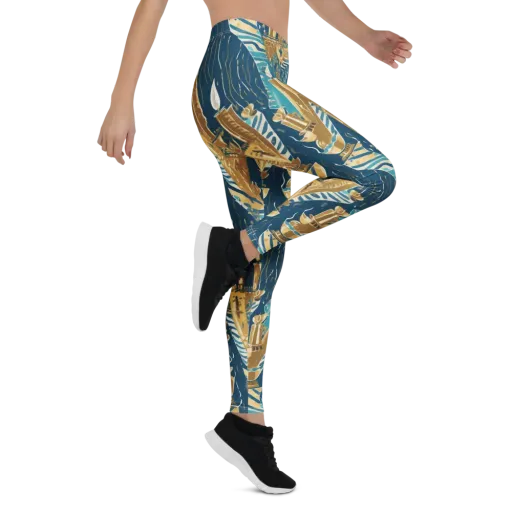 Gilded Flame on a Leggings
