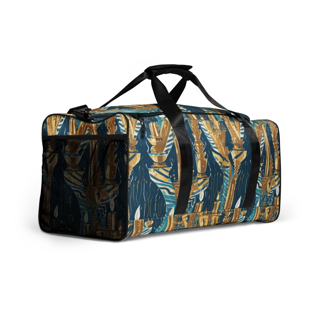 Gilded Flame on Duffle Bag — Right Front