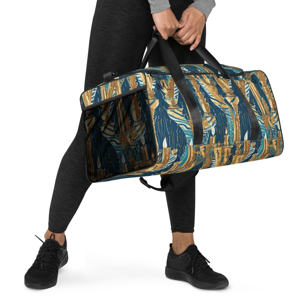 Gilded Flame on Duffle Bag — Right Front