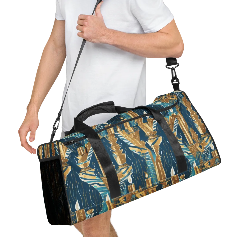 Gilded Flame on Duffle Bag — Right Front
