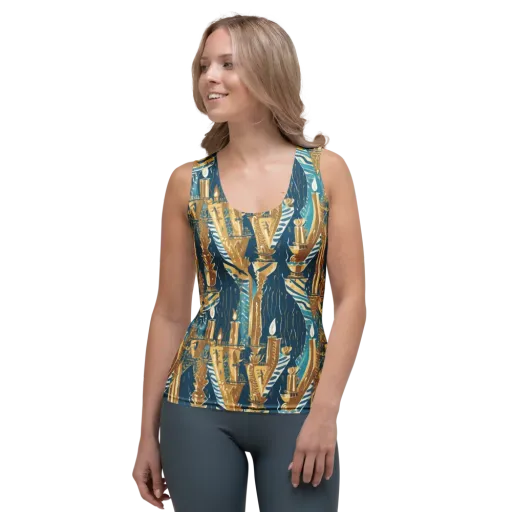 Gilded Flame on a Women's Tank Top