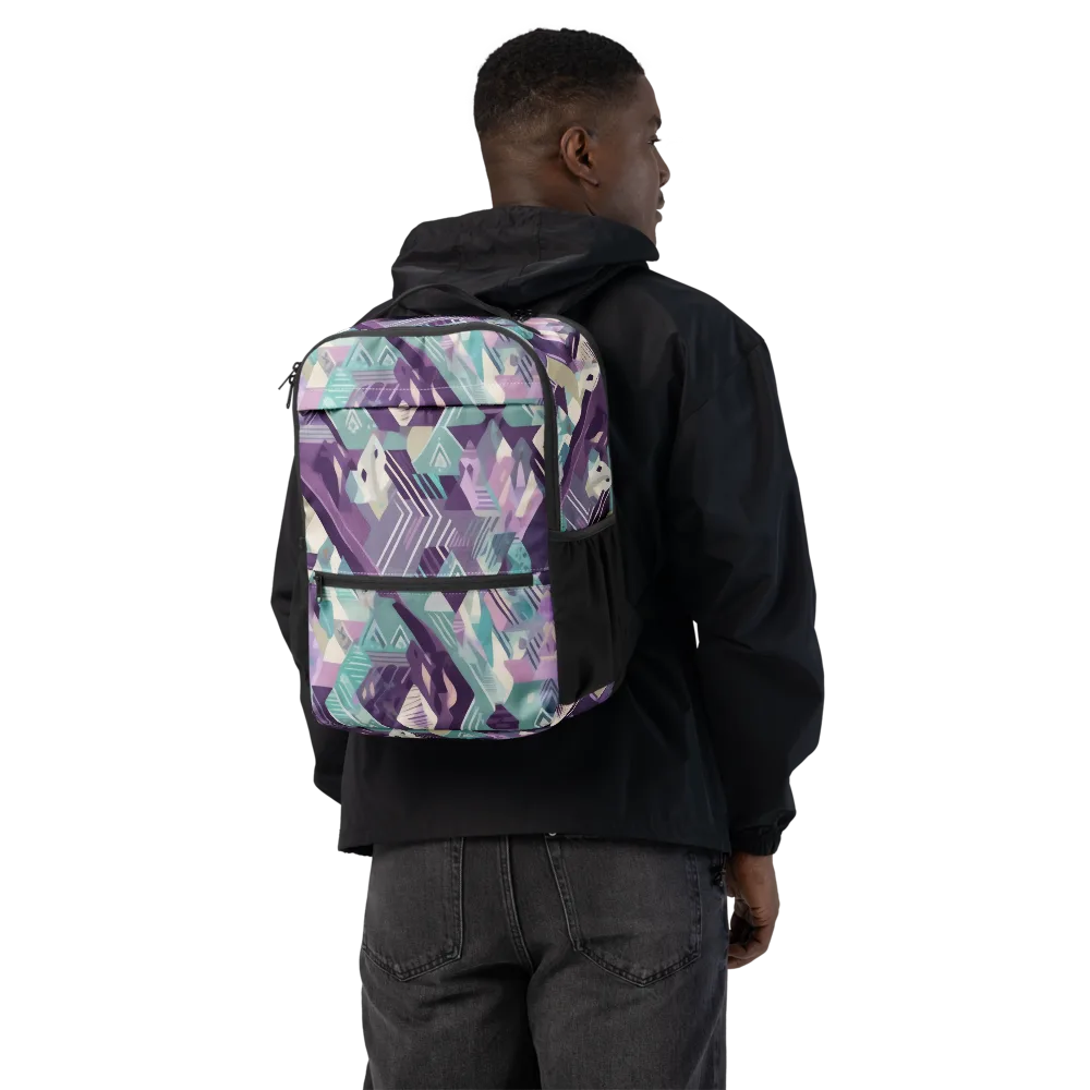 Lavender Circuit on Utility Backpack — Back