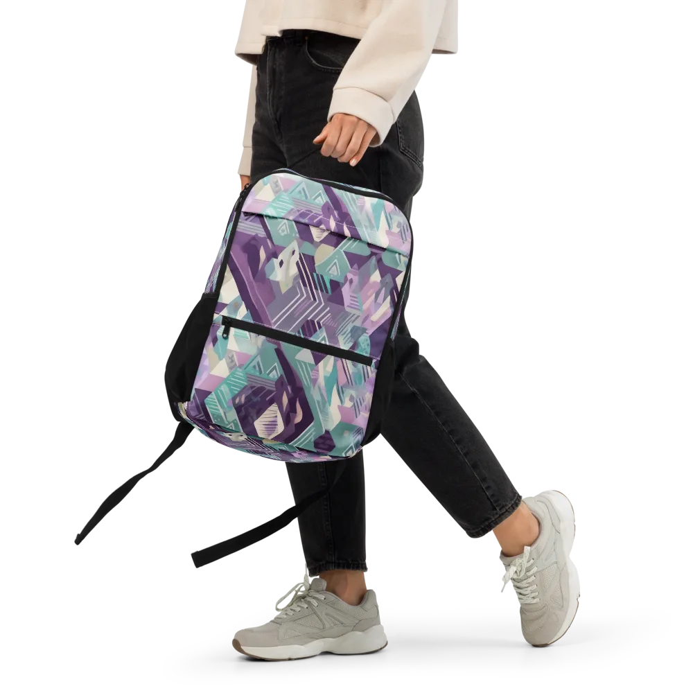 Lavender Circuit on Utility Backpack — Front