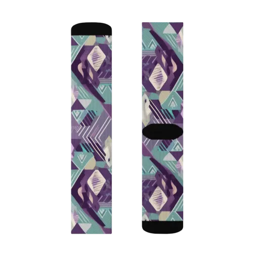 Lavender Circuit on a Socks