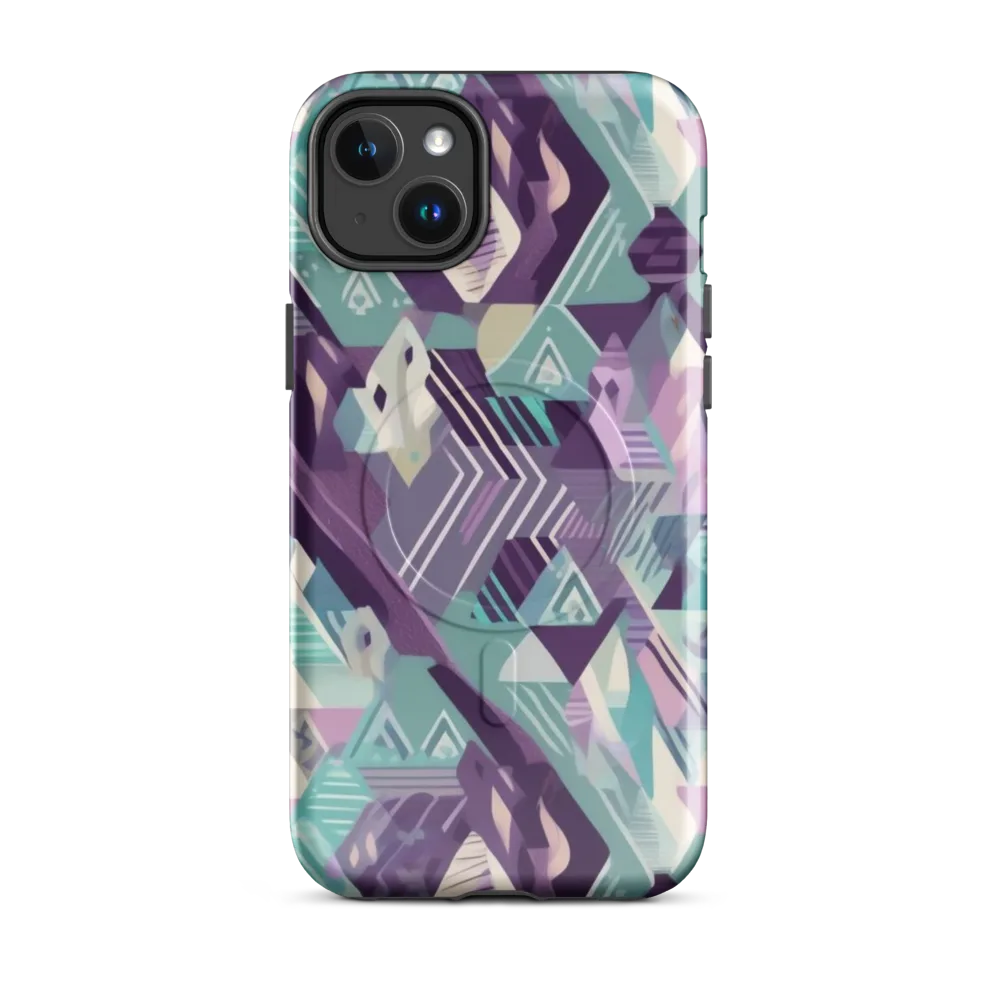 Lavender Circuit on MagSafe Tough Case for iPhone® — Front