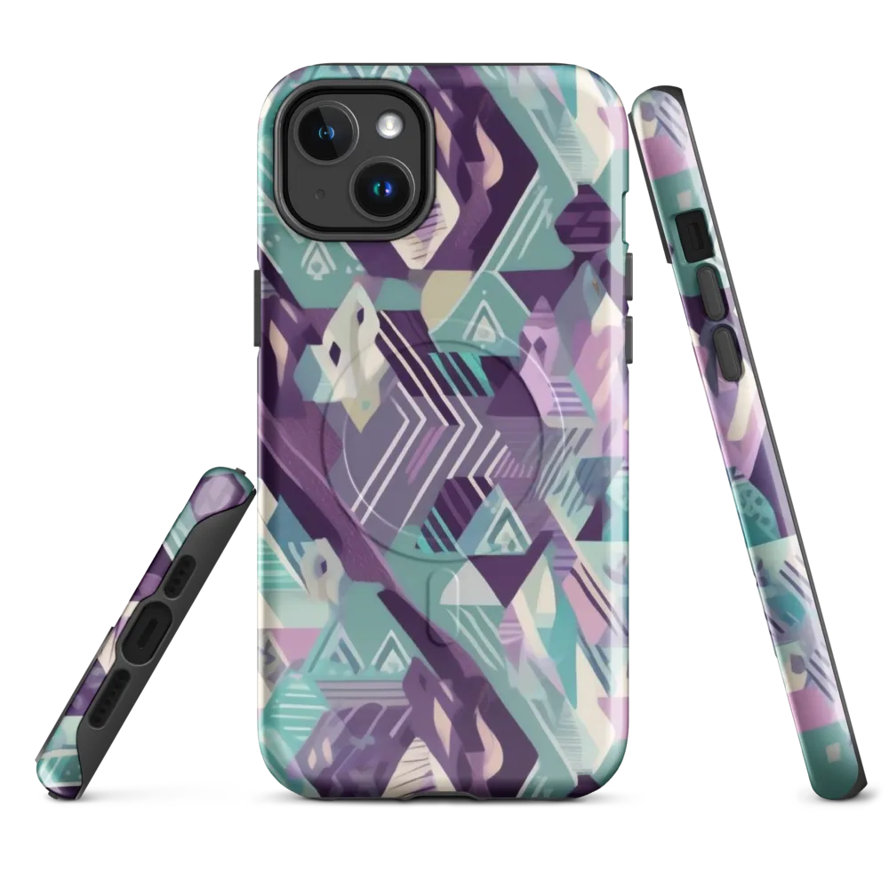Lavender Circuit on MagSafe Tough Case for iPhone® — Front
