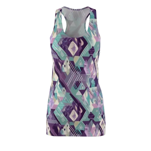 Lavender Circuit on a Racerback Dress