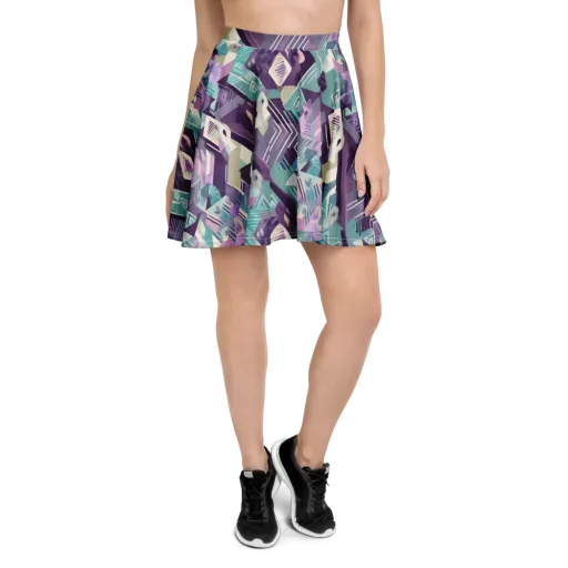 Lavender Circuit on a Skater Skirt