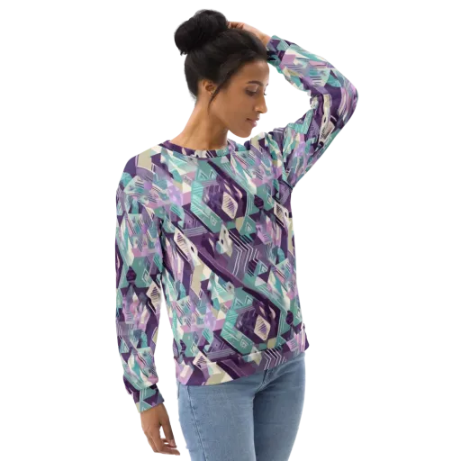 Lavender Circuit on a Sweatshirt