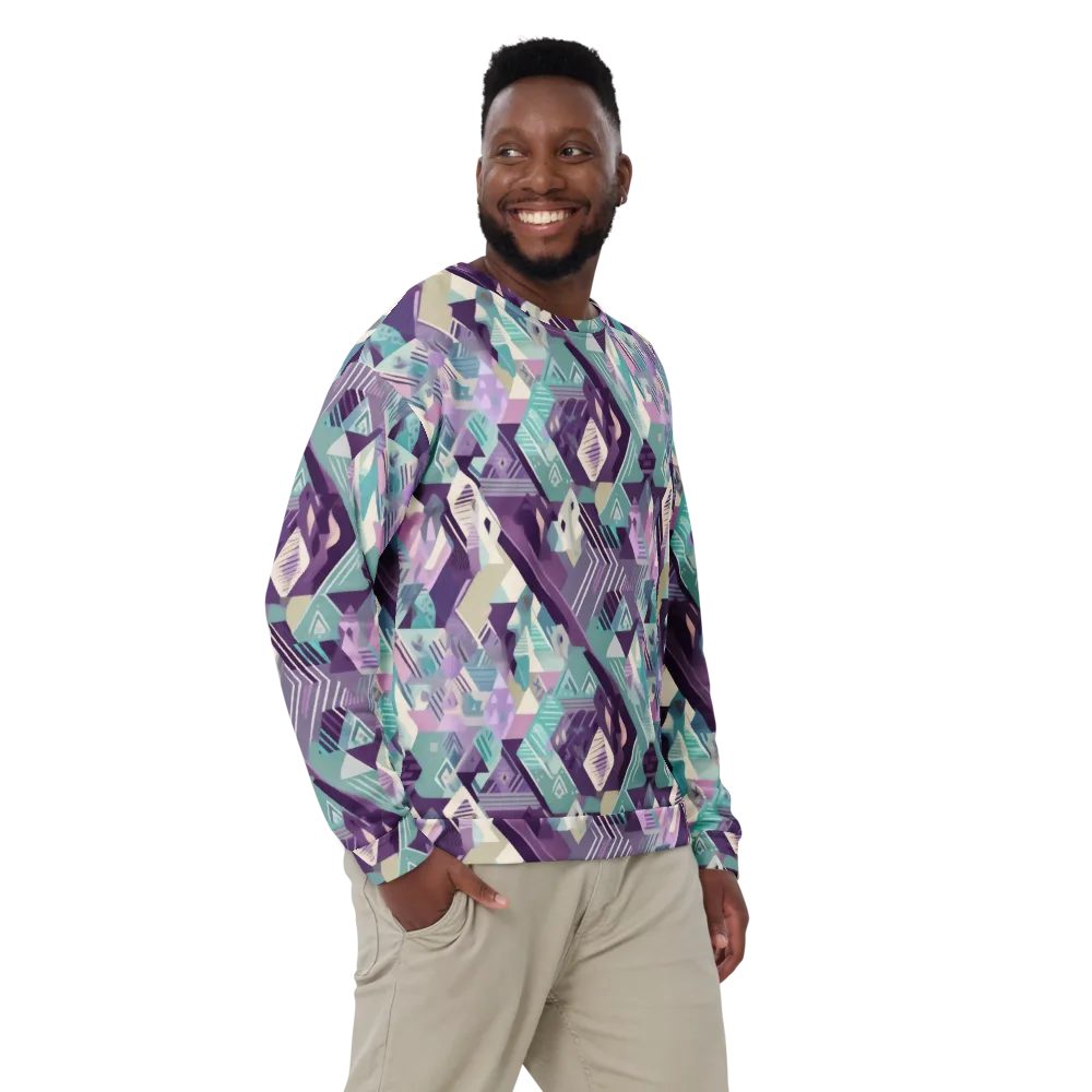 Lavender Circuit on Sweatshirt — Front