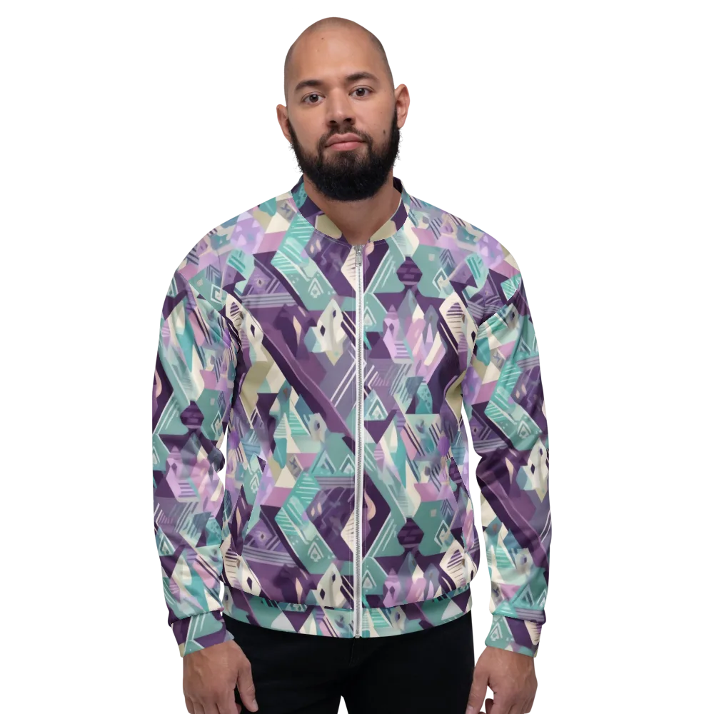 Lavender Circuit on Bomber Jacket — Front