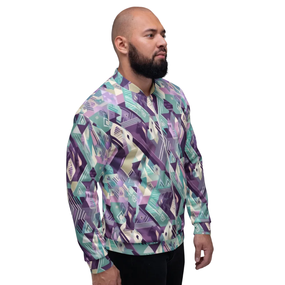 Lavender Circuit on Bomber Jacket — Right