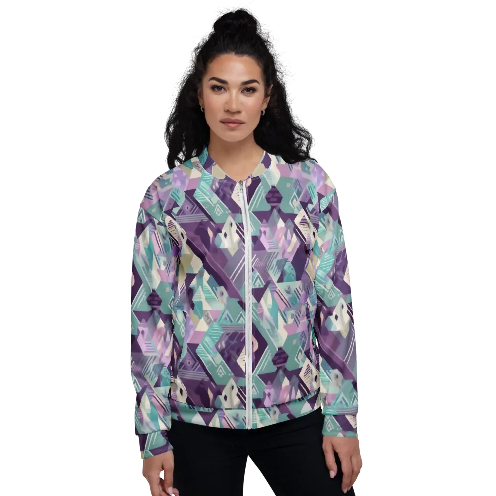 Lavender Circuit on Bomber Jacket — Front