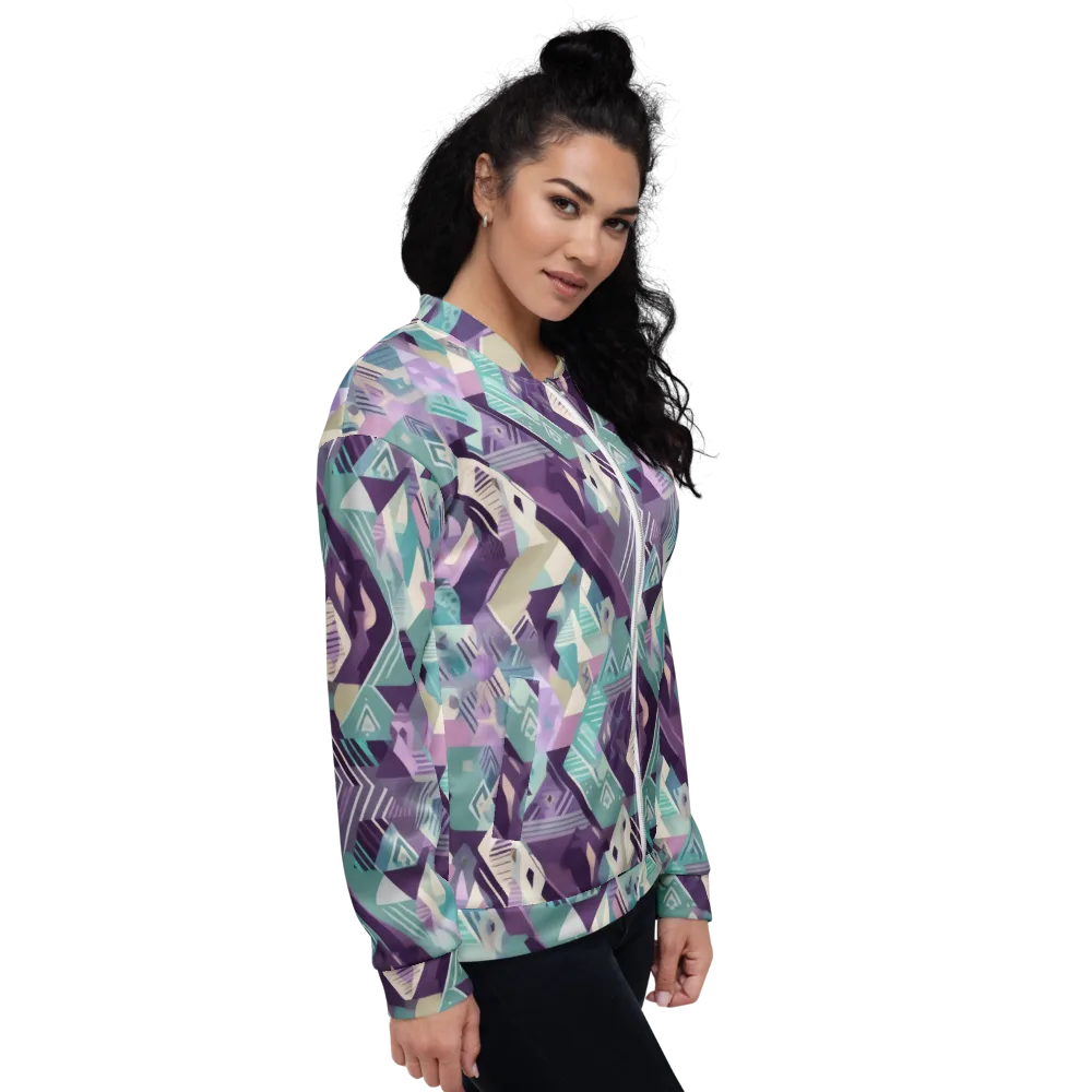 Lavender Circuit on Bomber Jacket — Right