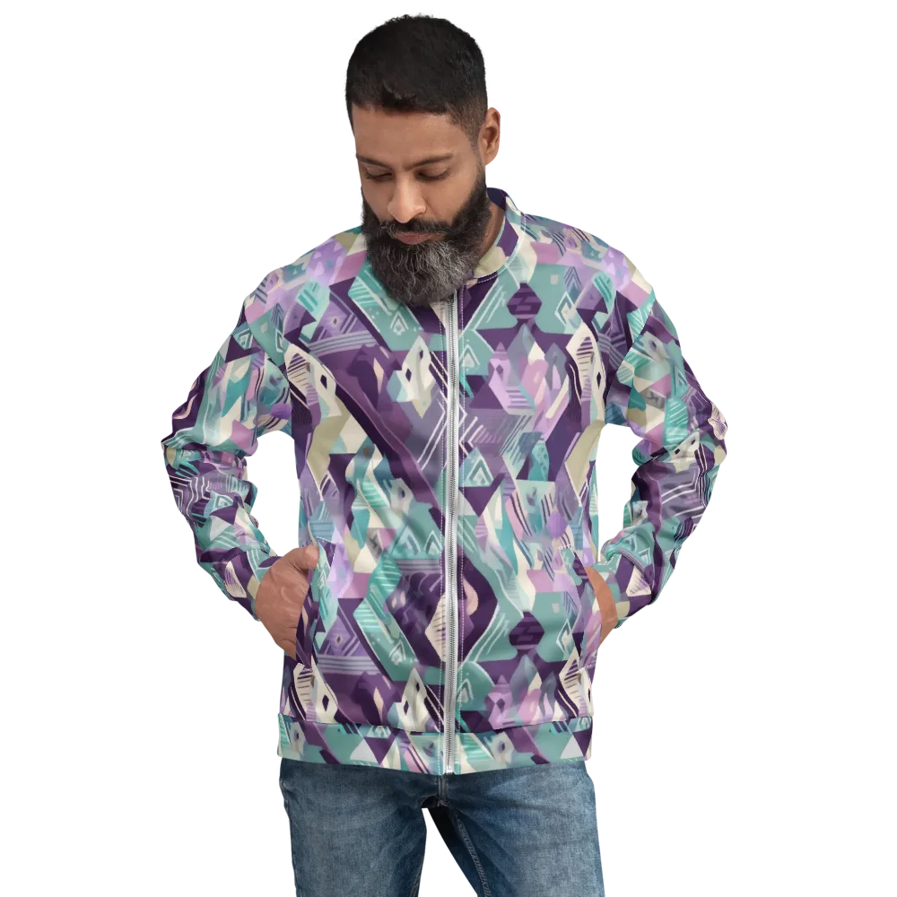Lavender Circuit on Bomber Jacket — Front