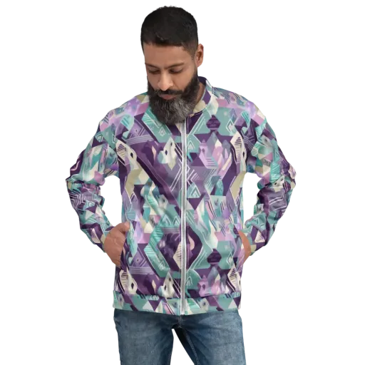 Lavender Circuit on a Bomber Jacket