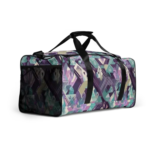 Lavender Circuit on a Duffle Bag