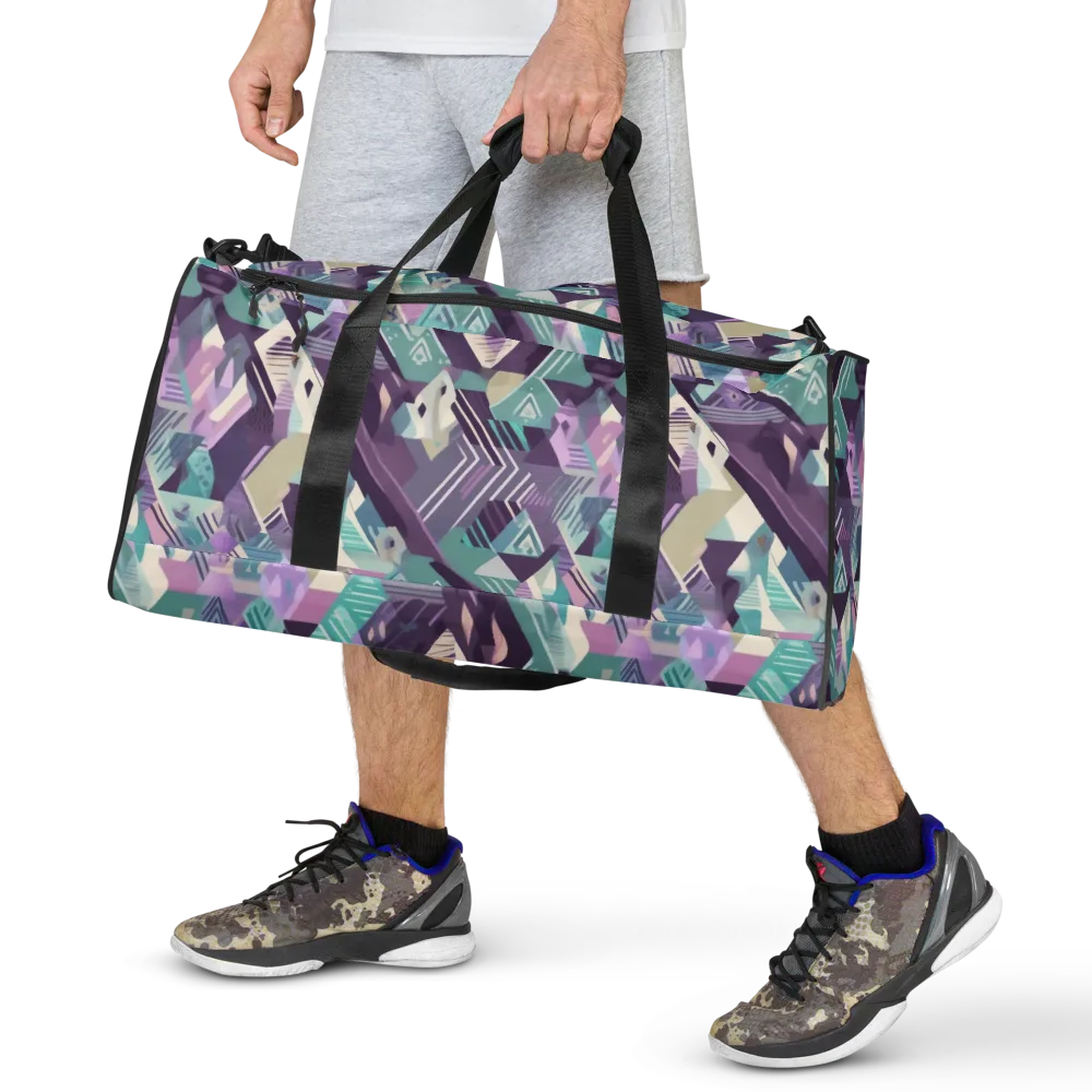Lavender Circuit on Duffle Bag — Front