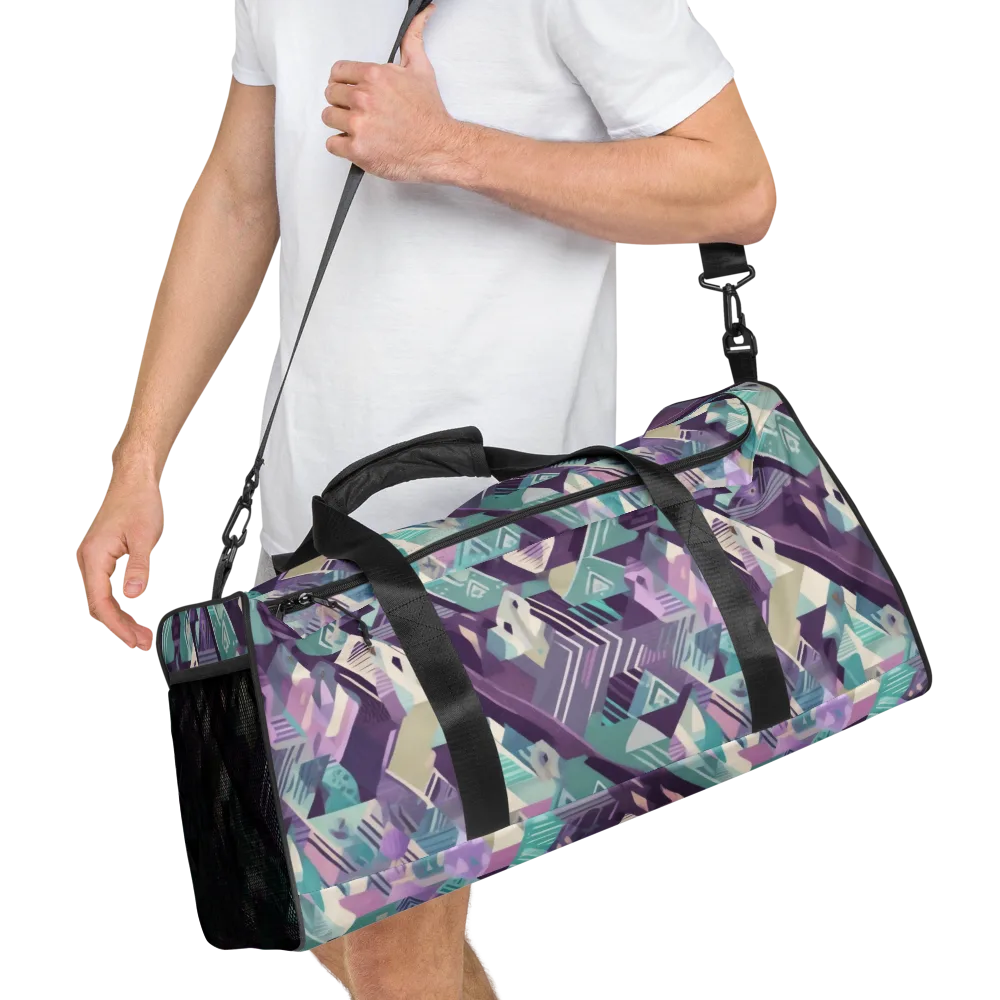 Lavender Circuit on Duffle Bag — Right Front