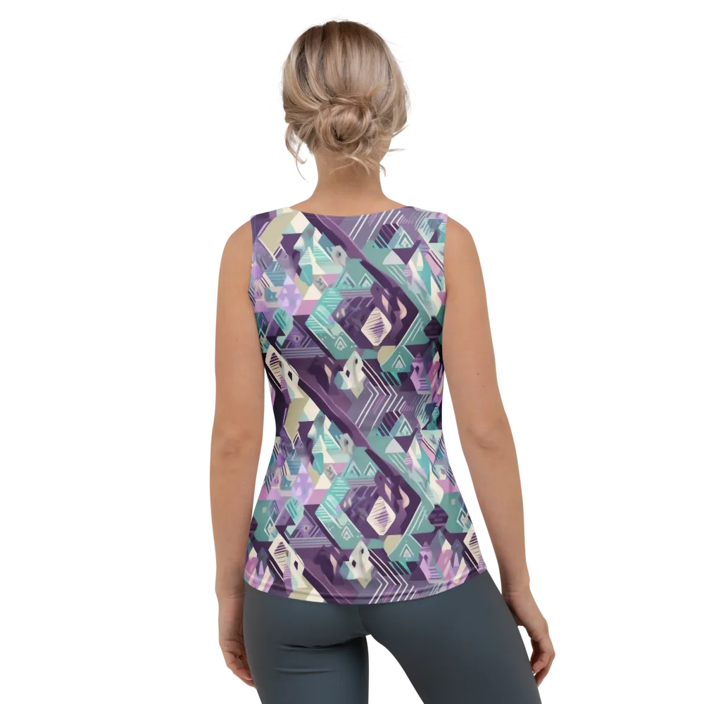 Lavender Circuit on Women's Tank Top — Back