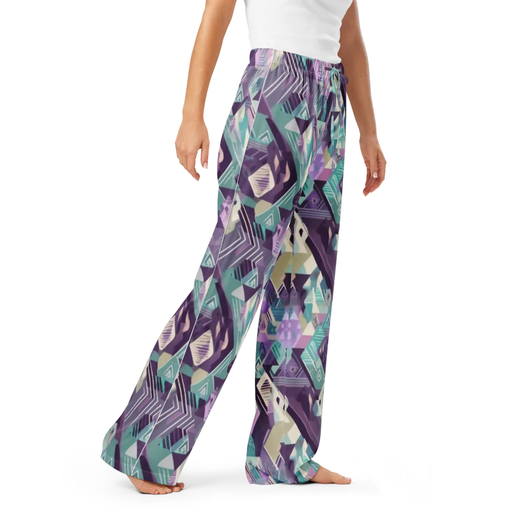 Lavender Circuit on Women's Pajama Pants — Right Front