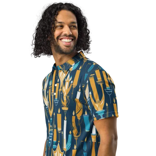 Candlelight Court on a Men's Slim Fit Polo Shirt