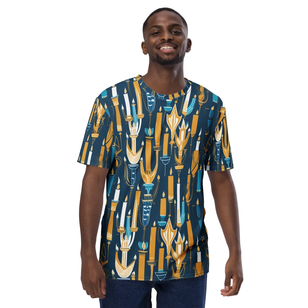 Candlelight Court on Men's Crew Neck T-Shirt — Front