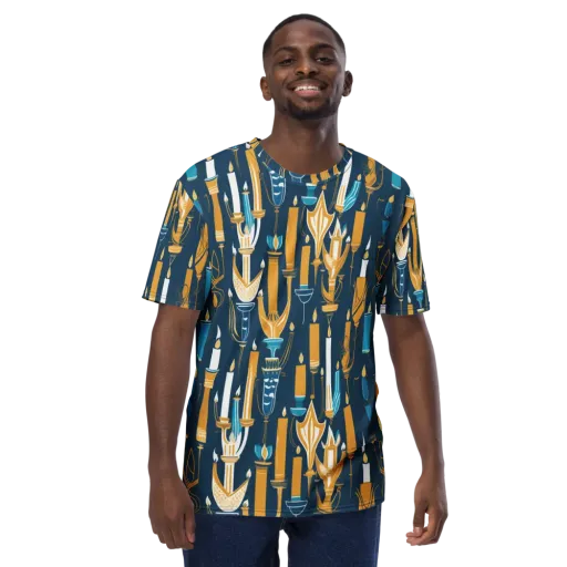 Candlelight Court on a Men's Crew Neck T-Shirt