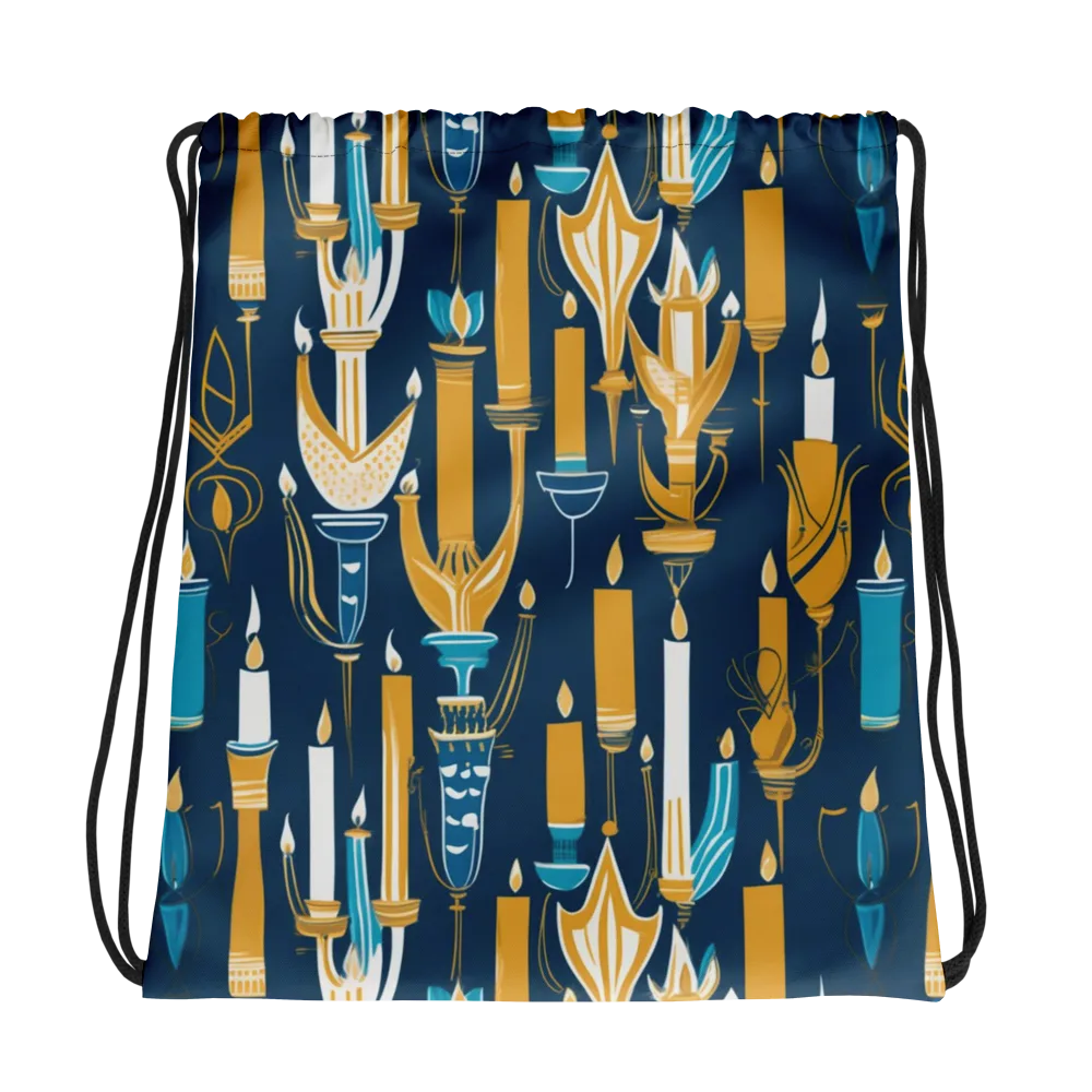 Candlelight Court on Drawstring Bag — Photo