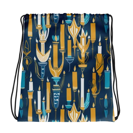 Candlelight Court on a Drawstring Bag