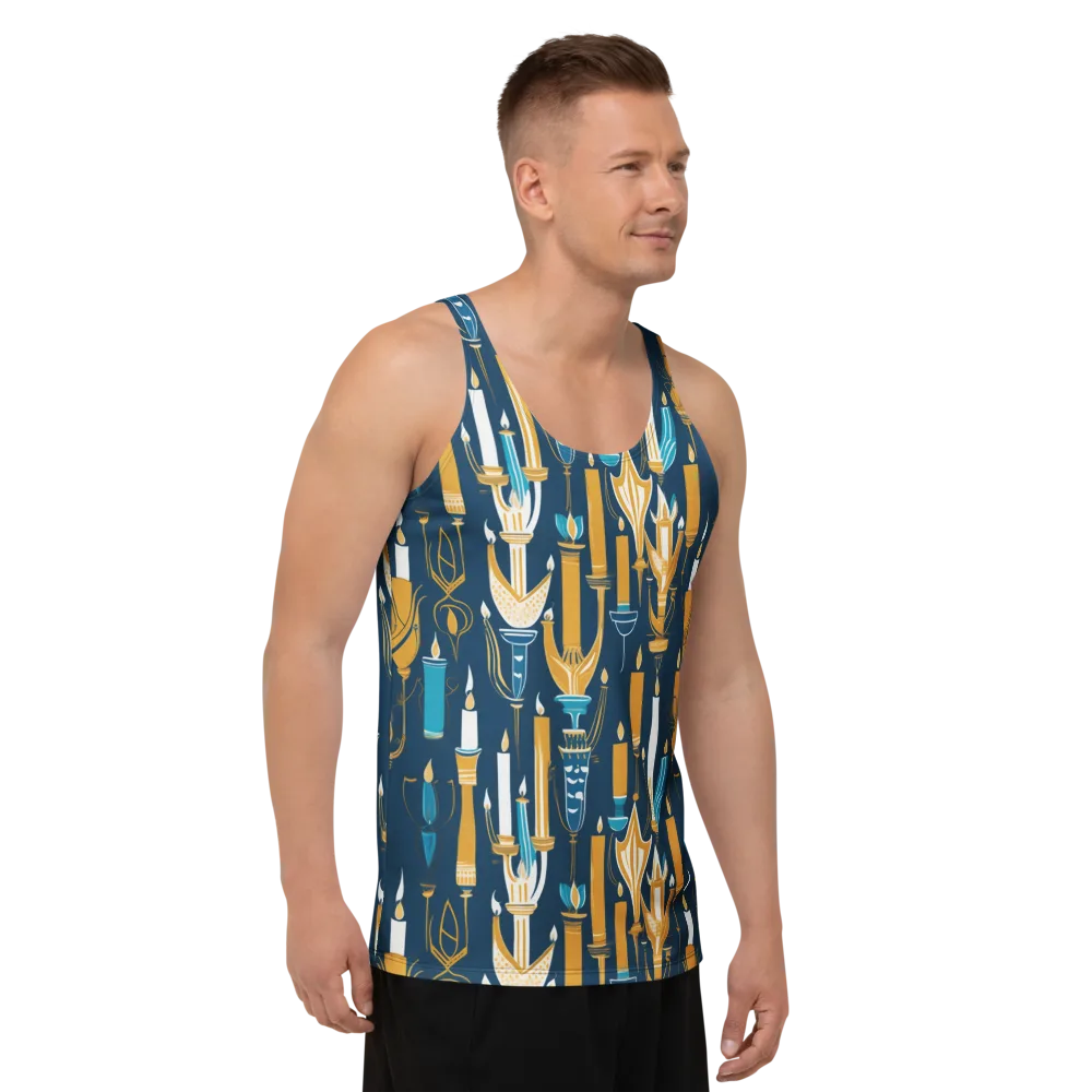 Candlelight Court on Men's Tank Top — Right Front