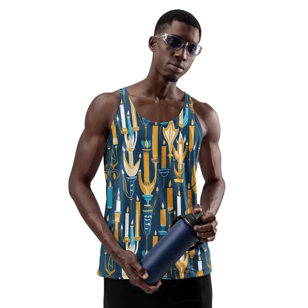 Candlelight Court on Men's Tank Top — Front