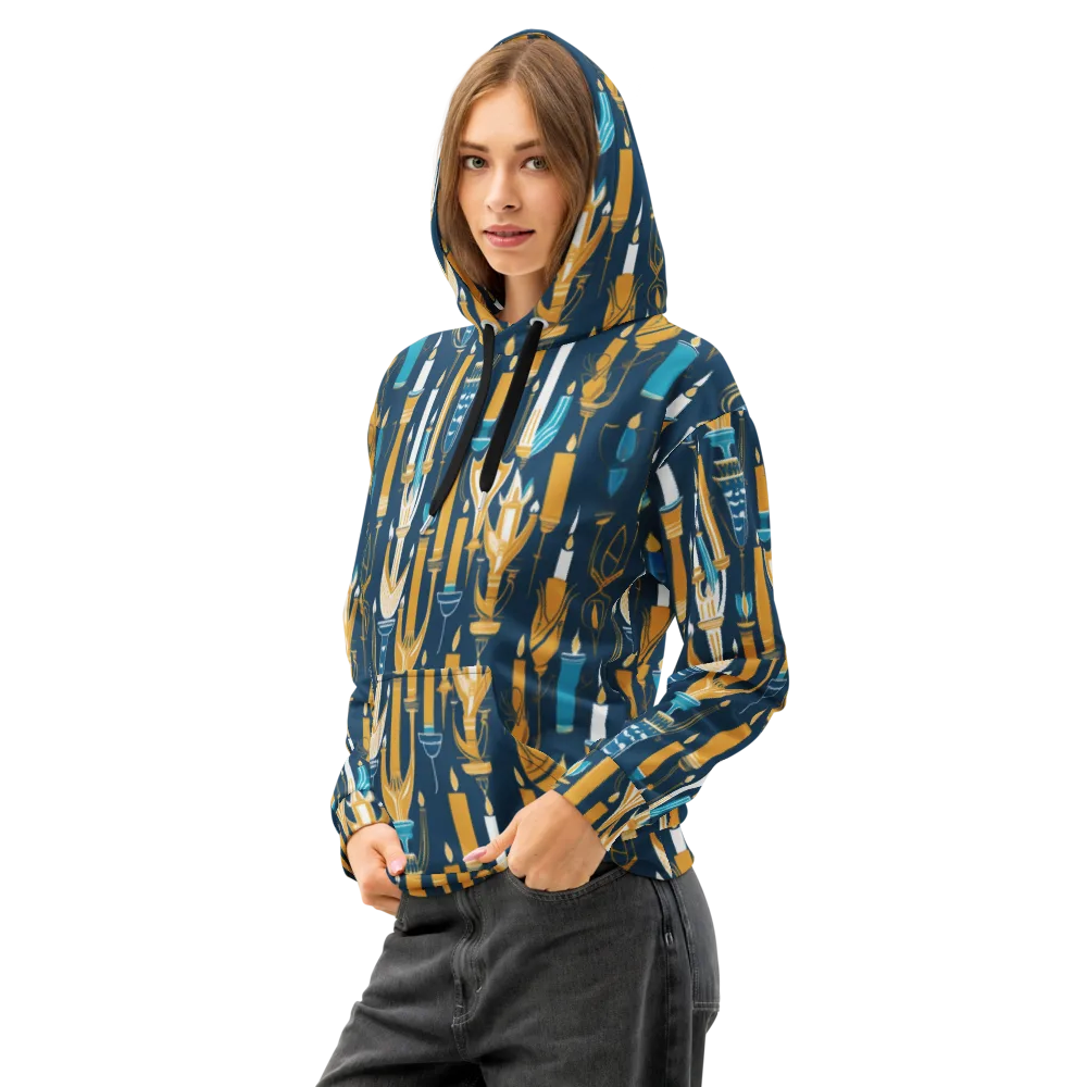 Candlelight Court on Cotton Hoodie — Left Front
