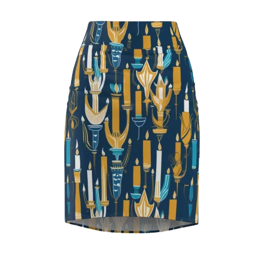 Candlelight Court on a Pencil Skirt